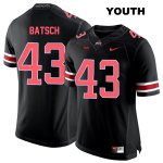 Youth NCAA Ohio State Buckeyes Ryan Batsch #43 College Stitched Authentic Nike Red Number Black Football Jersey QP20C87VT